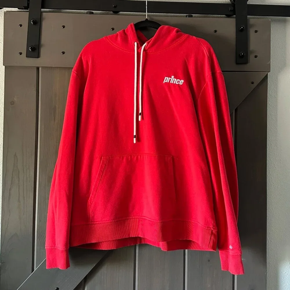 Prince Pickleball Red Pullover Hoodie - EUC - Picture 1 of 5